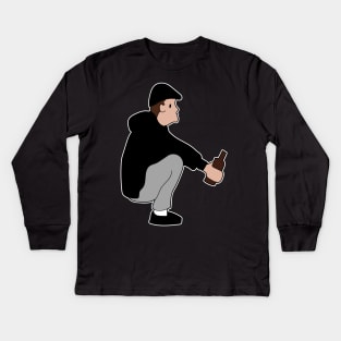 slav squat - gopnik Kids Long Sleeve T-Shirt